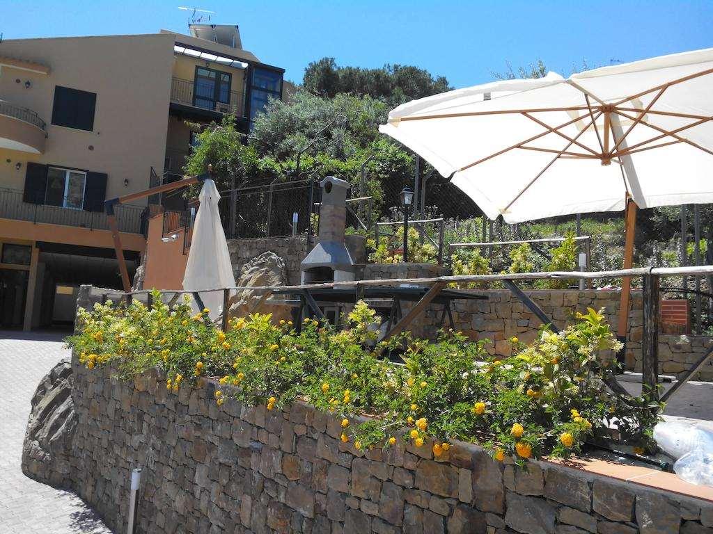Villa Santa Barbara Cefalù Étterem fotó